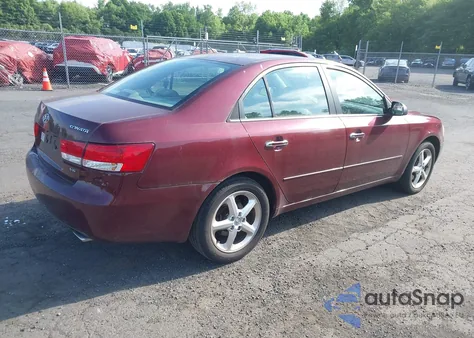 2007 Hyundai Sonata Limited/Se V6 z USA, uszkodzony, nr VIN 5NPEU46F07H197956